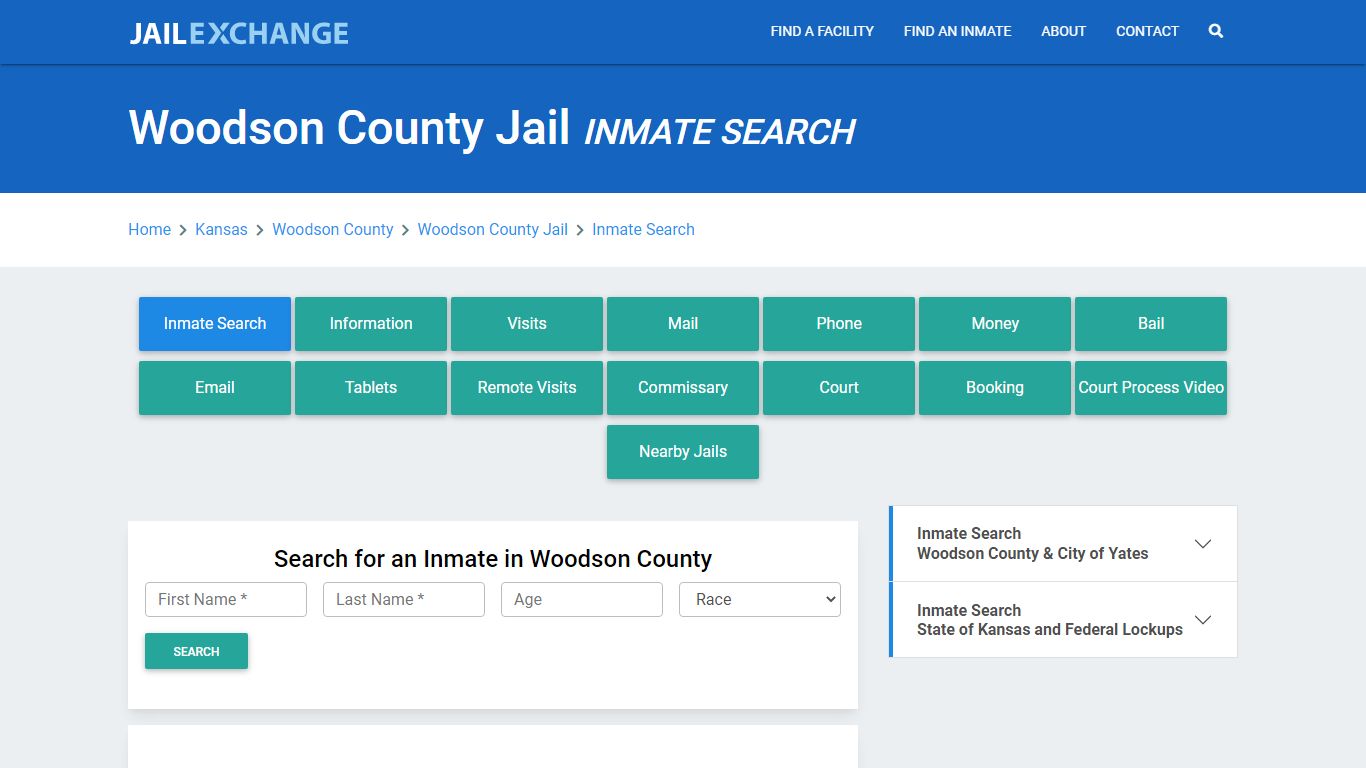 Woodson County Jail, KS Inmate Search: Roster & Mugshots